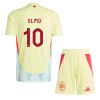 Maillot de Supporter Espagne Dani Olmo 10 Extérieur Euro 2024 Pour Enfant